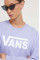 Кофта Vans женская цвет фиолетовый с принтом