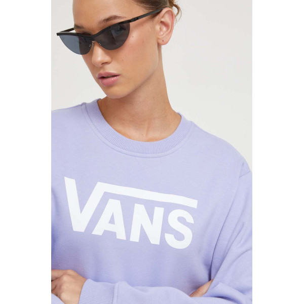 Кофта Vans женская цвет фиолетовый с принтом