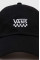 Хлопковая кепка Vans цвет чёрный с аппликацией