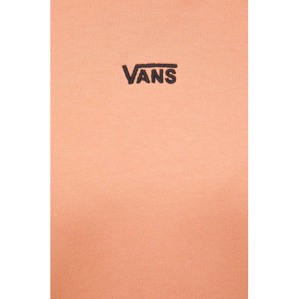Хлопковая кофта Vans женская цвет оранжевый однотонная