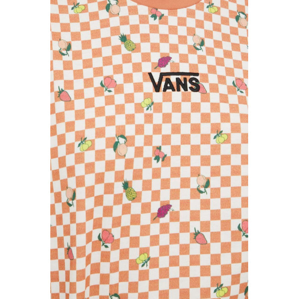 Хлопковое платье Vans цвет оранжевый mini oversize