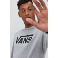 Лонгслив Vans мужской цвет серый с принтом  VN000K6HATJ1 
