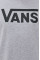 Лонгслив Vans мужской цвет серый с принтом