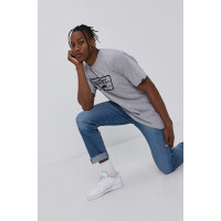 Футболка Vans мужская цвет серый с принтом VN000QN8ATJ1-HEATHER