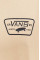 Хлопковый лонгслив Vans цвет бежевый с принтом