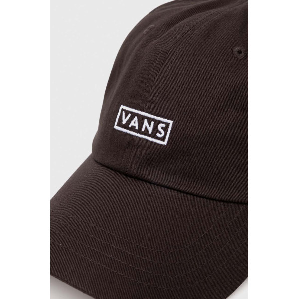 Хлопковая кепка Vans цвет коричневый с принтом