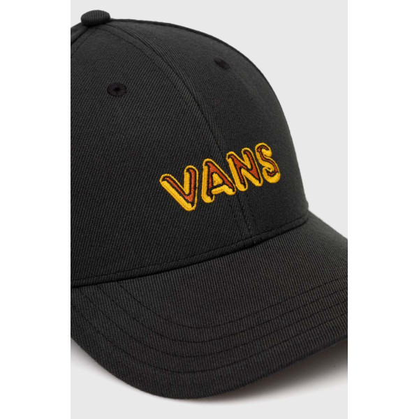 Шапка с примесью шерсти Vans цвет серый с аппликацией