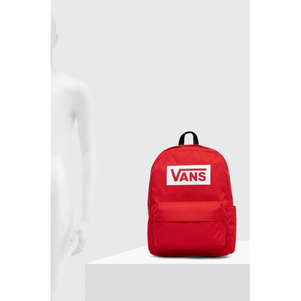 Рюкзак Vans Old Skool цвет красный большой с принтом