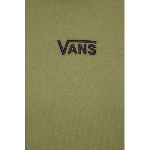 Хлопковая футболка Vans цвет зелёный