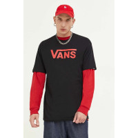 Хлопковая футболка Vans цвет чёрный с принтом  VN000GGG8CU1 