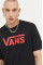Хлопковая футболка Vans цвет чёрный с принтом