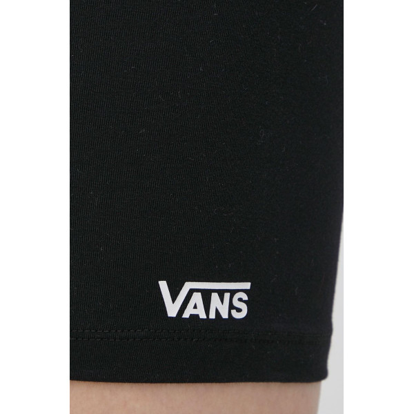 Шорты Vans женские цвет чёрный с аппликацией высокая посадка VN0A5LL7BLK1-BLACK