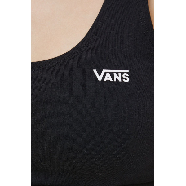 Спортивный бюстгальтер Vans цвет чёрный однотонный