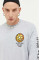Лонгслив Vans мужской цвет серый с принтом