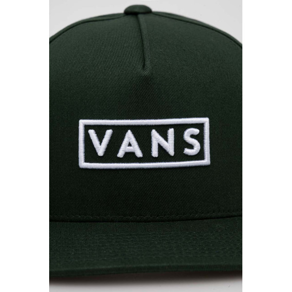 Хлопковая кепка Vans цвет зелёный с аппликацией