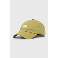 Хлопковая кепка Vans цвет зелёный с аппликацией  VN0A31T6BD41