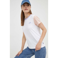 Хлопковая футболка Vans цвет белый  VN000AEFCE91 