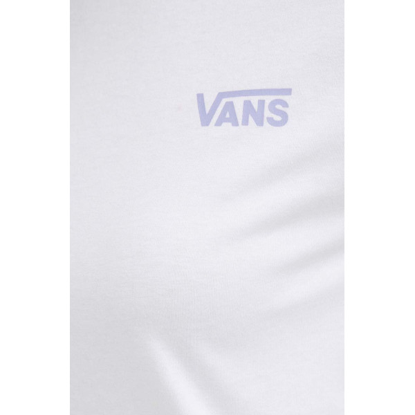 Хлопковая футболка Vans цвет белый