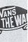 Футболка Vans мужской цвет серый с принтом