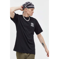 Хлопковая футболка Vans цвет чёрный с принтом  VN0008SHBLK1