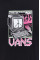 Хлопковая футболка Vans цвет чёрный с принтом