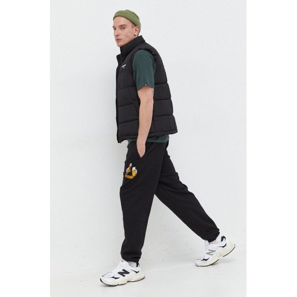 Хлопковая футболка Vans мужской цвет зелёный с принтом