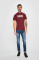 Vans - Футболка VN000GGGZ281-Burgundy/W