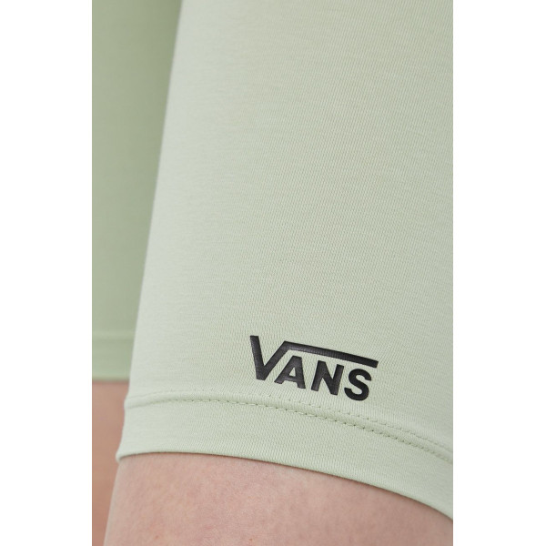 Шорты Vans женские цвет зелёный однотонные средняя посадка