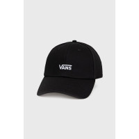 Хлопковая кепка Vans цвет чёрный с аппликацией VN0A4UM9Y281-BLACKWHITE