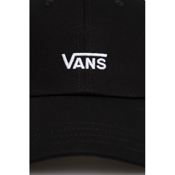 Хлопковая кепка Vans цвет чёрный с аппликацией VN0A4UM9Y281-BLACKWHITE
