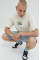 Хлопковая футболка Vans цвет бежевый с принтом