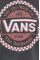 Хлопковый лонгслив Vans цвет серый
