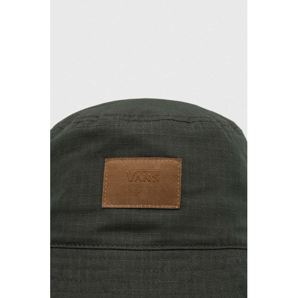Шляпа из хлопка Vans цвет зелёный хлопковый