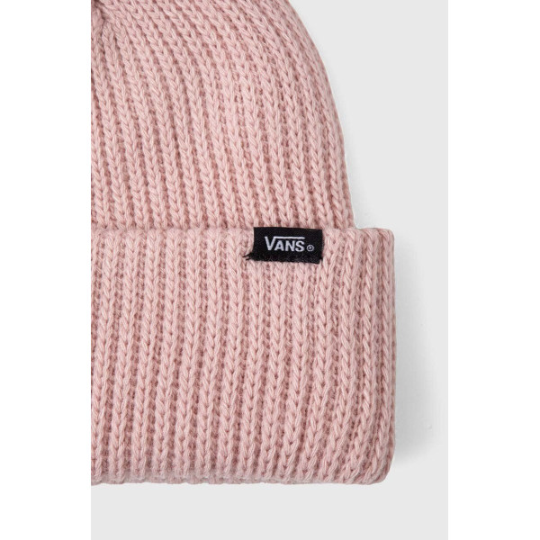 Шапка Vans цвет розовый из толстого трикотажа