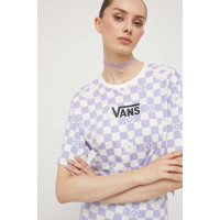Хлопковая футболка Vans цвет фиолетовый  VN000ADTC8B1 