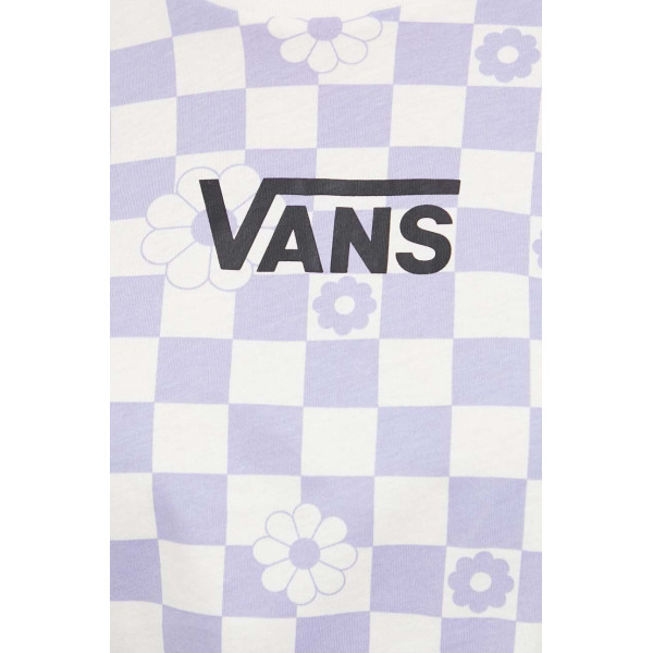 Хлопковая футболка Vans цвет фиолетовый