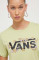 Хлопковая футболка Vans цвет зелёный
