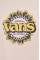 Хлопковая футболка Vans цвет розовый