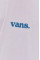 Хлопковая футболка Vans цвет фиолетовый однотонный