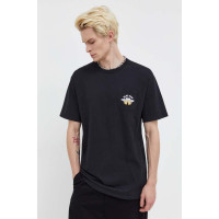 Хлопковая футболка Vans цвет чёрный с аппликацией  VN0A5KGCCB31