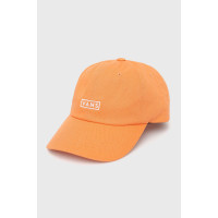 Хлопковая кепка Vans цвет оранжевый с аппликацией VN0A36IUYST1-MELON