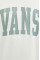 Хлопковая футболка Vans цвет бежевый с принтом