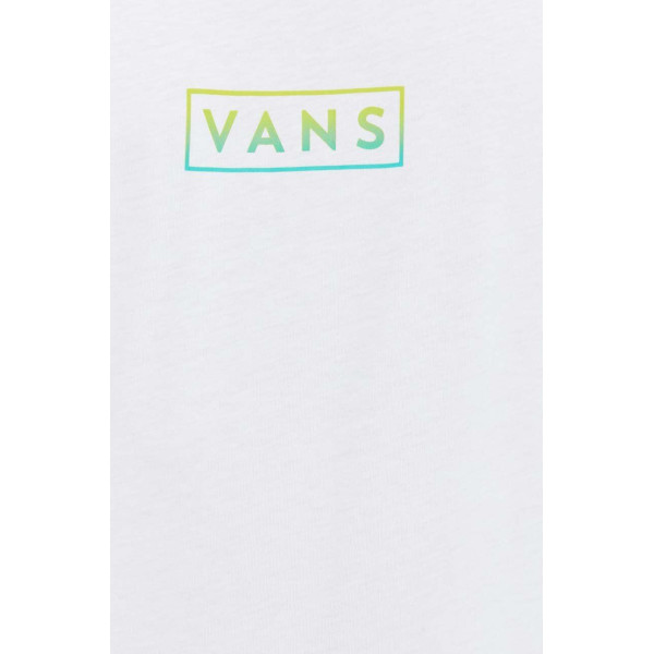 Хлопковая футболка Vans цвет белый с принтом