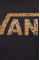 Кофта Vans женская цвет чёрный с капюшоном с принтом