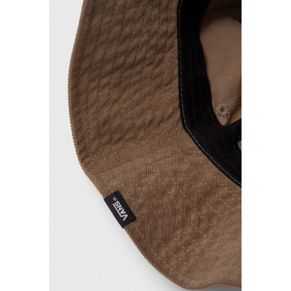 Шляпа из хлопка Vans цвет коричневый хлопковый