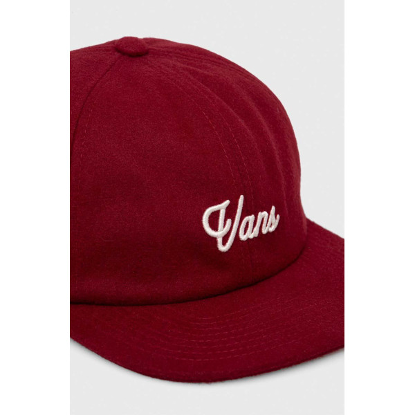 Кепка Vans цвет бордовый с аппликацией
