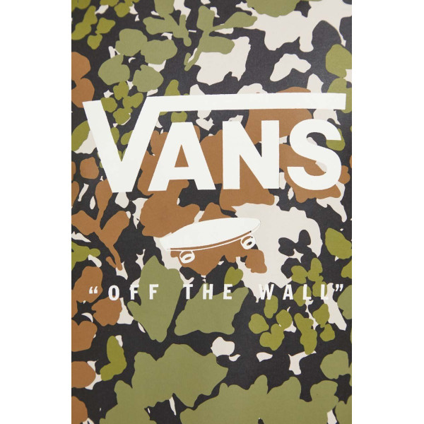 Хлопковая футболка Vans цвет зелёный