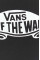 Хлопковая футболка Vans цвет чёрный с принтом
