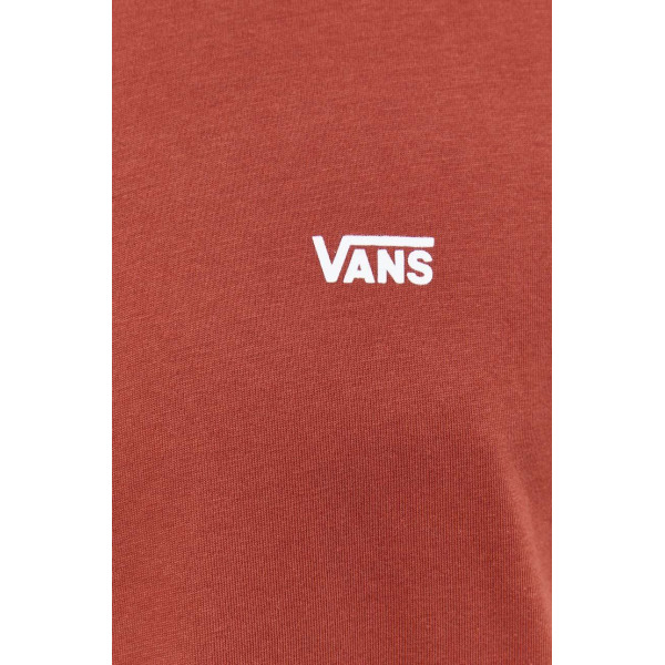 Хлопковая футболка Vans цвет оранжевый с принтом