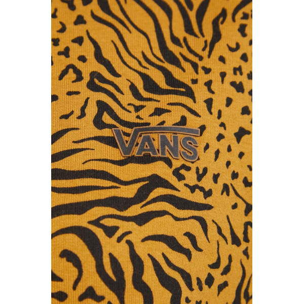 Кофта Vans женская цвет коричневый с капюшоном узор